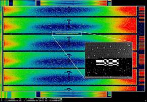 A print from Laura Poitras' Astro Noise exhibition at the Whitney Museum